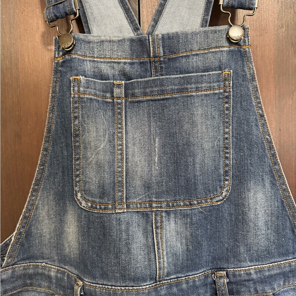 GAP Classic Blue Denim Overalls Size Medium women’s size 10 Equestrian Country - Picture 3 of 9